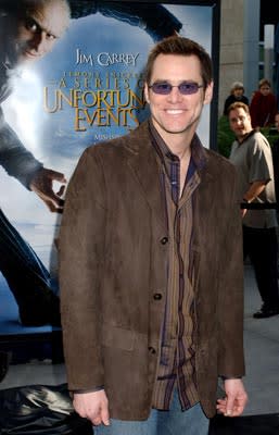 Jim Carrey at the Hollywood premiere of Paramount Pictures' Lemony Snicket's A Series of Unfortunate Events