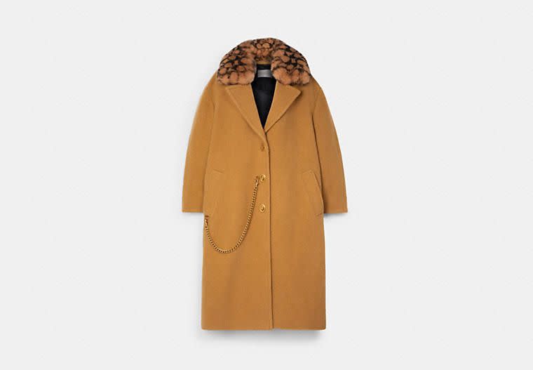 8) Coach X Jennifer Lopez Wool Overcoat