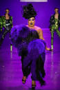 <p>YouTube makeup artist and beauty guru, Patrick Starrr, struts the catwalk at the Blonds’ Disney villains-inspired show during New York Fashion Week. (Photo: Getty Images) </p>