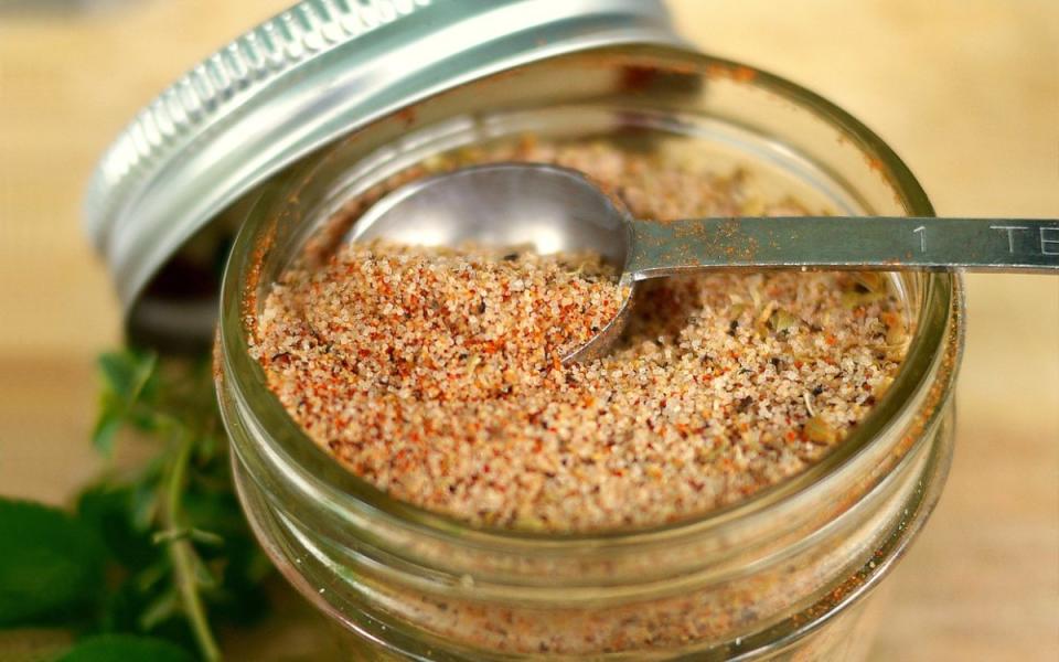 <p>Parade</p><p>Most supermarkets carry Cajun– or Creole-style seasoning (try Zatarain’s), but making your own lets you control the salt.</p><p><strong>Get the recipe: <a href="https://parade.com/841624/communitytable/creole-seasoning/" rel="nofollow noopener" target="_blank" data-ylk="slk:Creole Seasoning;elm:context_link;itc:0;sec:content-canvas" class="link ">Creole Seasoning</a></strong></p>