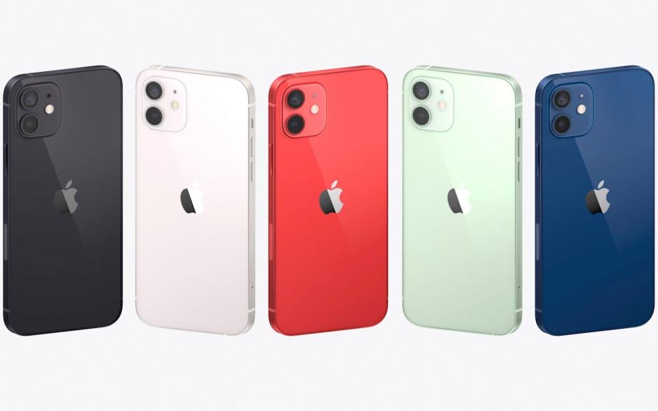 The iPhone 12 comes in five different colours - Apple