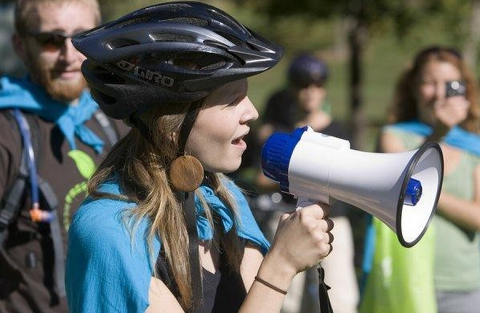 As director of the Idaho Sierra Club, Lisa Young has used megaphones at Boise-area protests for years, according to court filings. Though the use of megaphones violates the city’s noise ordinance, the law went largely unenforced until 2021, Young said. Court filing, Sierra Club vs. City of Boise