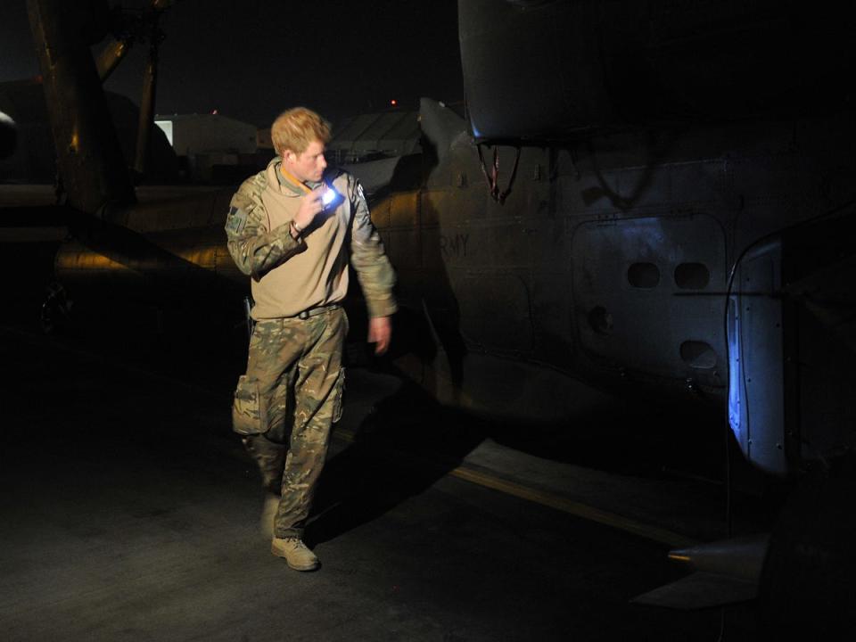 Prince Harry in military uniform