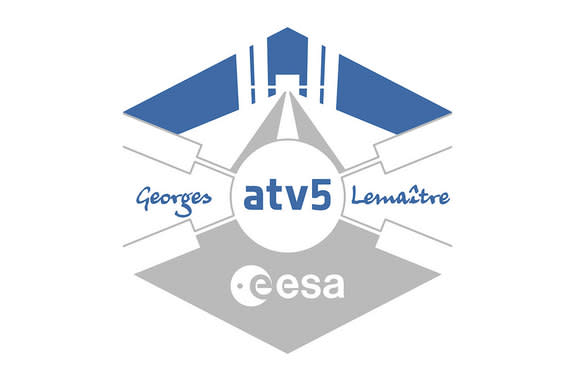 European Space Agency logo for ATV-5 Georges Lemaître.