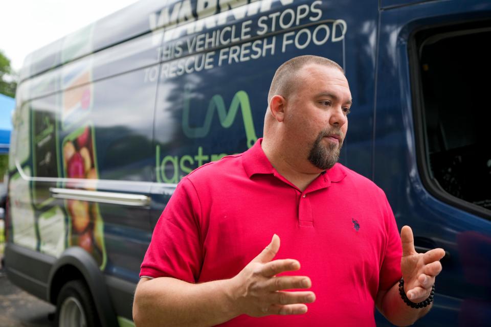 Erik Hyden, food donor solicitation manager for Last Mile Food Rescue, left the restaurant business during the pandemic. Twenty-five years as a chef taught him where to seek food donations.