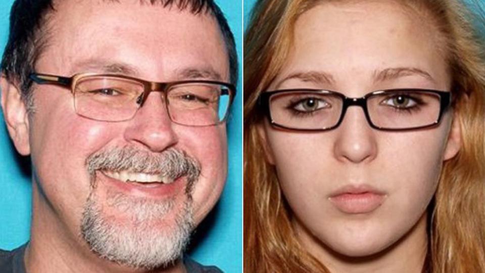 El profesor Ted Cummins (izq), acusado de secuestrar a su alumna de 15 años, Elizabeth Thomas. Él ya fue arrestado y ella liberada. (Good Morning America)