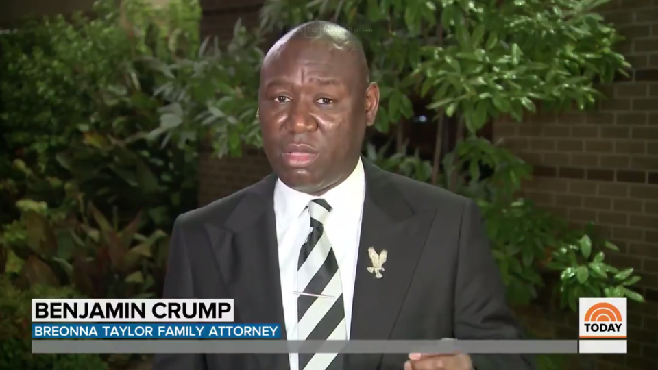 Benjamin Crump, lawyer for the family of Breonna Taylor (NBC Today )