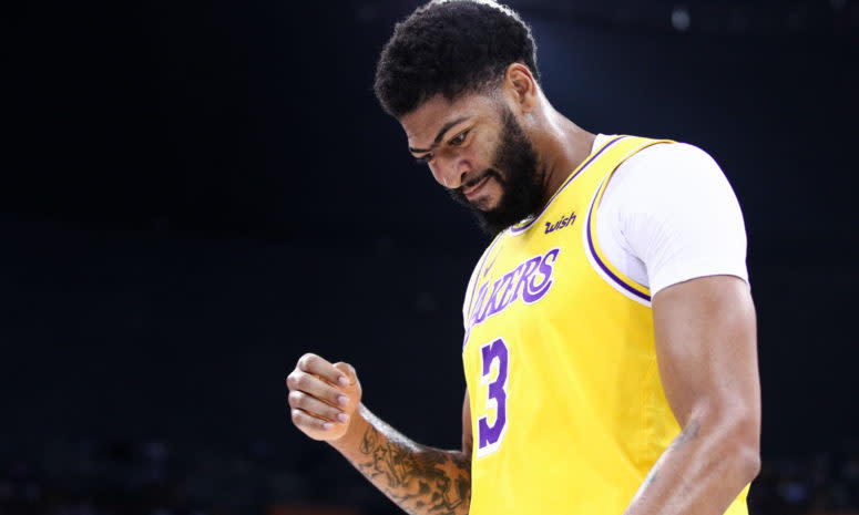 Lakers star Anthony Davis is injured in China.