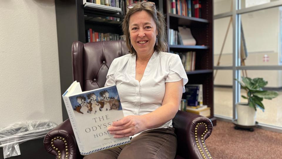 Dr. Bonnie Roos, head of WT’s Department of English, Philosophy and Modern Languages, will lead the discussion of Emily Wilson’s recent translation of Homer’s “The Odyssey” at 7 p.m. Dec. 12 via Zoom.