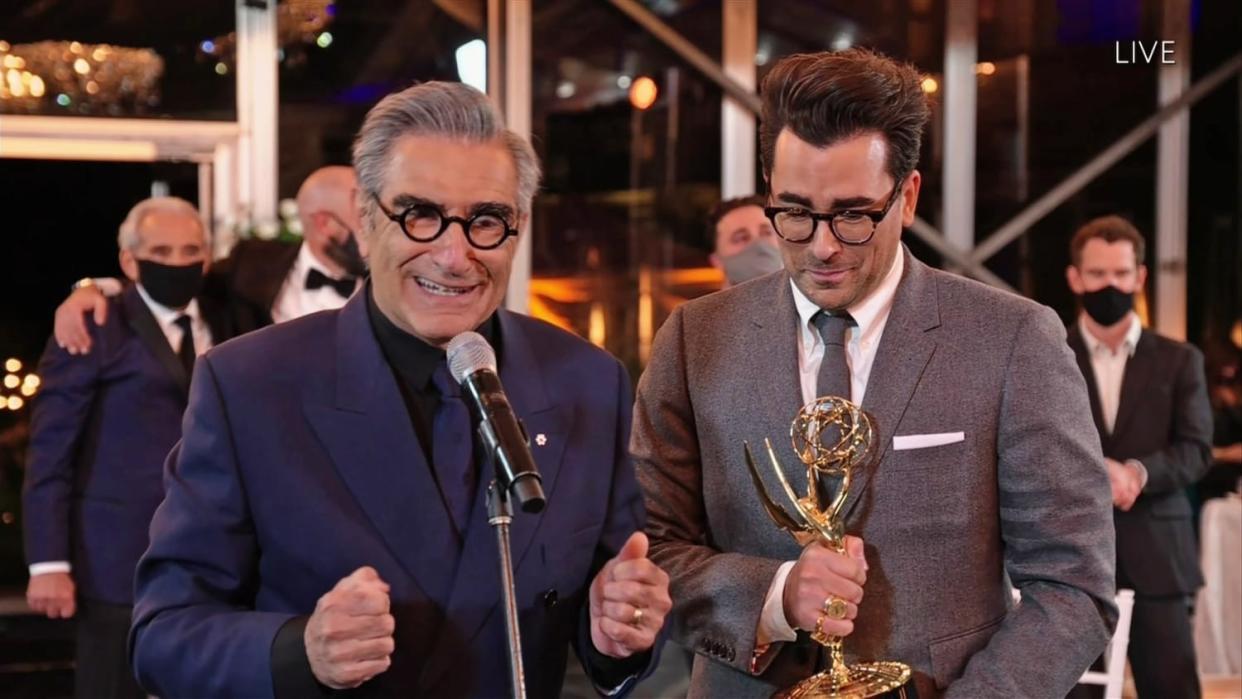 Eugene Levy, left, and Daniel Levy from 