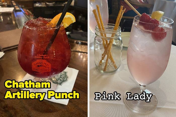 Chatham Artillery Punch (this one from the Shrimp Factory on River Street) really DOES pack quite a punch if you’re into sweet but strong stuff. Psst, it's supposedly the cocktail that saved the city from destruction during The Civil War. Speaking of sweet, the Pink Lady from The Olde Pink House will also get the job done. As the wait staff warns, it truly is “Southern Sweet” (music to my ears) and could be pretty dangerous if you’re a fast drinker for something that goes down smooth. The establishment also sells custom-blended spirits in both its restaurant and basement bar. Try out Moon River Brewery’s own beers on tap. This haunt (yeah, literally) also has amazing burgers. The other food there is also really great, too!^ All this is just scraping the boozy surface. Many bars have their own signature drinks and shots! Asking a bartender about an establishment's go-to or most popular drink is always a good idea...even if it's just a new-to-you spot in your neighborhood. 