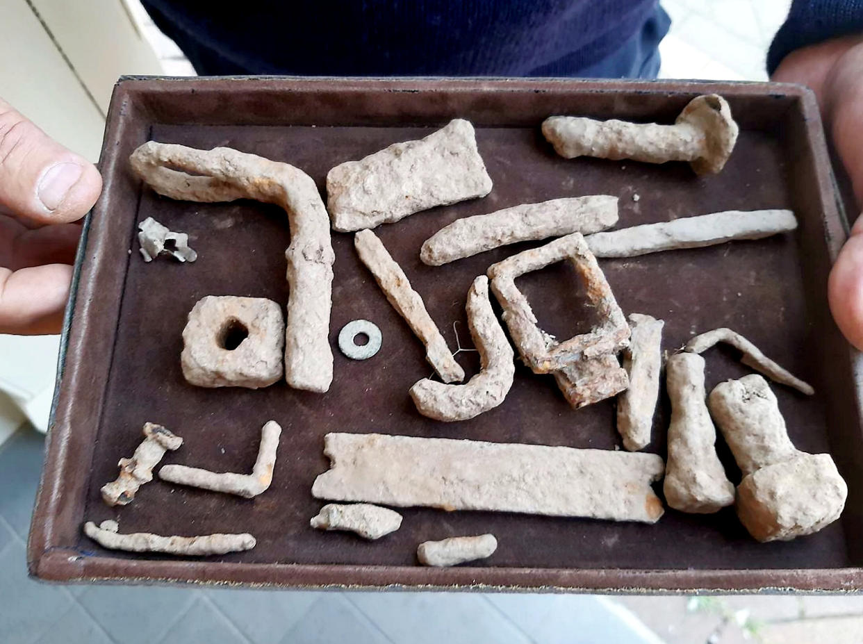 Kosschuk found the artefacts at an undisclosed site in Sutton Bridge, Lincolnshire. (SWNS)