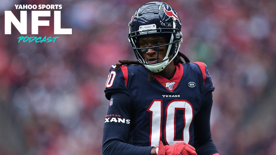 Former Houston WR DeAndre Hopkins was traded to the Arizona Cardinals Monday in a head-scratching deal. (Photo by Mark Brown/Getty Images)