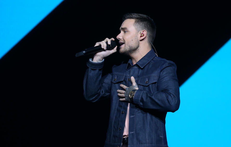 Liam Payne performs on stage during day one of Capital's Jingle Bell Ball with Seat at London's O2 Arena. (Photo by Isabel Infantes/PA Images via Getty Images)