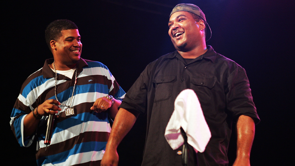 De La Soul's  David “Trugoy the Dove” Jolicoeur and Vincent “Maseo” Mason performing in 2005. (Photo: Getty Images)