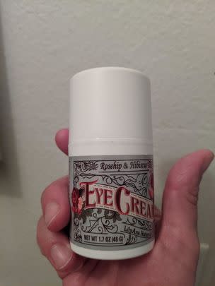 A rejuvenating eye cream because its vegan ingredients absorb quickly into the skin to help start the process of brightening your under-eye area