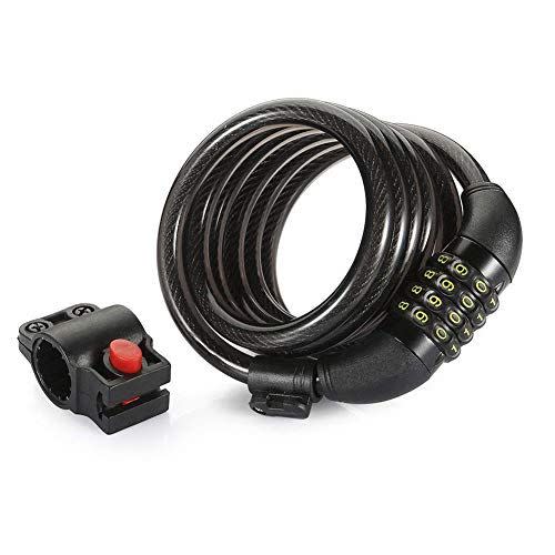 1) Self Coiling Combination Lock Cable