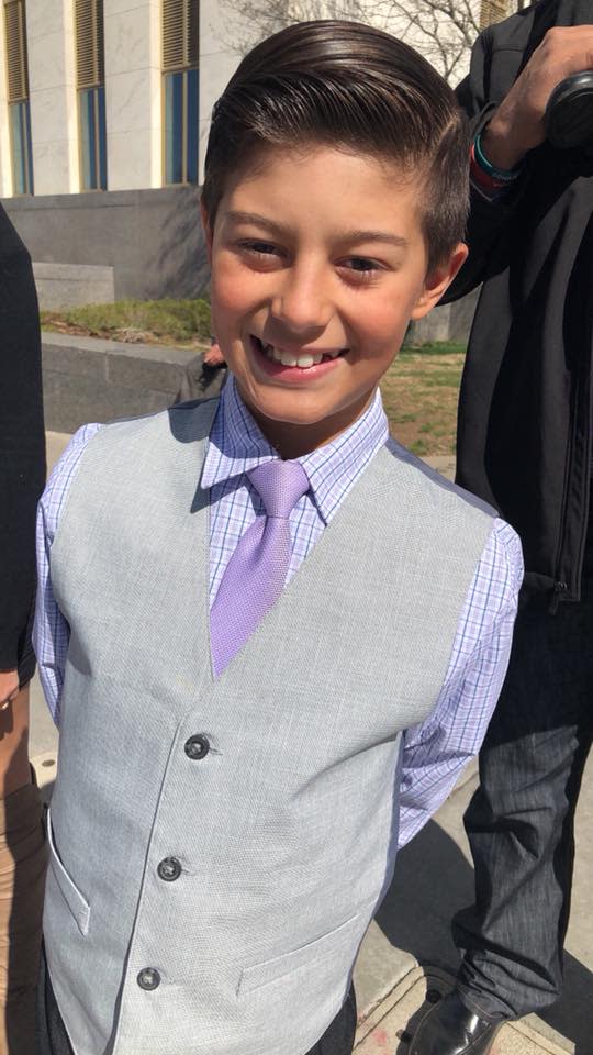 Nine-year-old Quintin championed the law. Photo: Facebook/Hannah Lovato