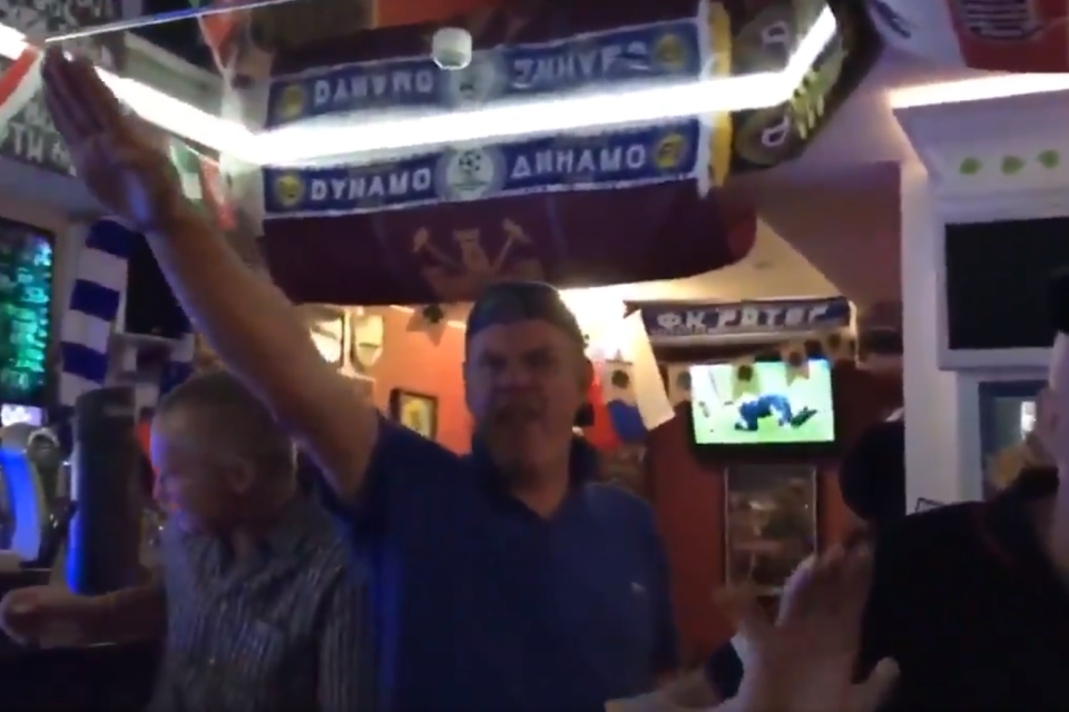 World Cup 2018: England fans banned after being filmed singing antisemitic song and doing Nazi salutes