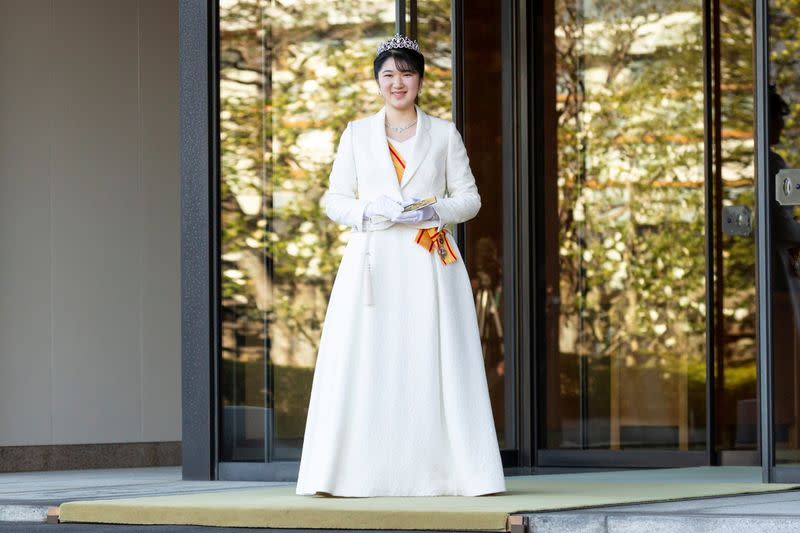 Japan's Princess Aiko Greets Media Upon Her Coming-of-age