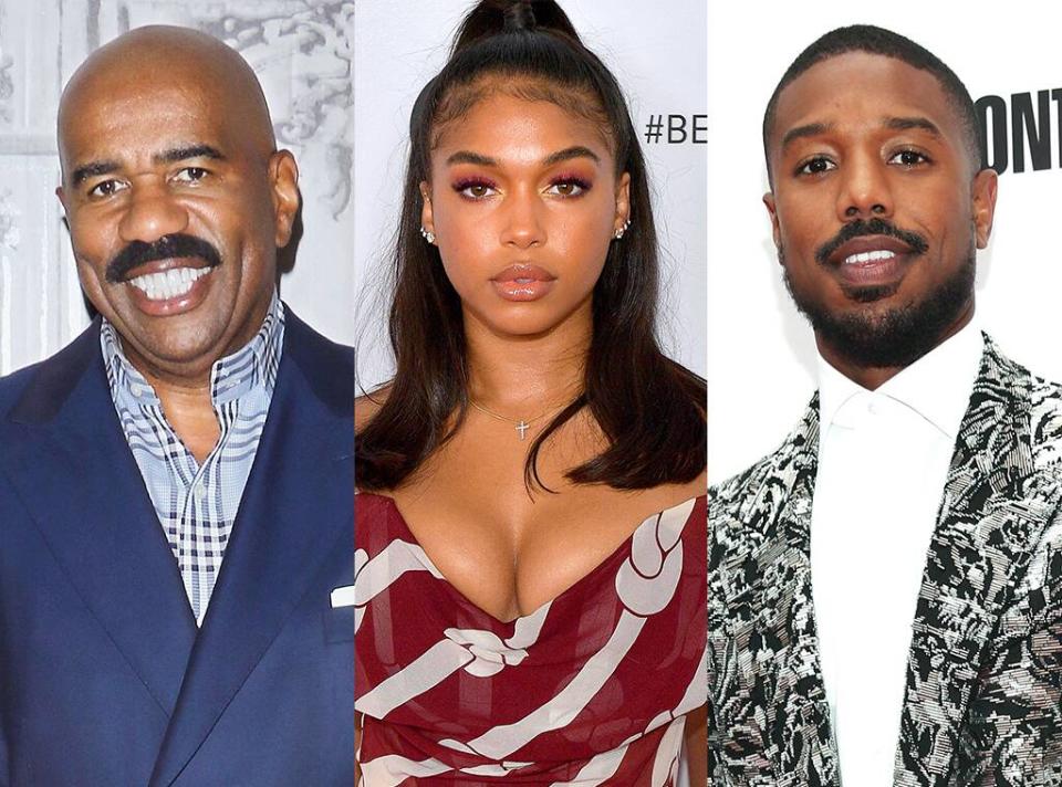 Steve Harvey, Lori Harvey, Michael B. Jordan