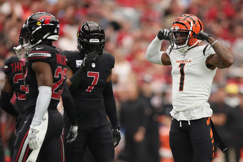 Ja'Marr Chase turned in a strong performance last week thanks in part to how the Bengals utilized him. (Photo by Christian Petersen/Getty Images)