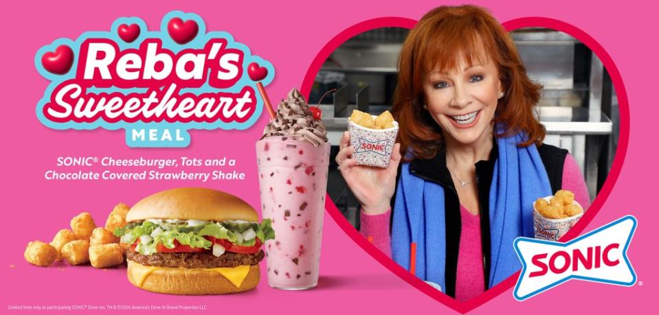 Reba McEntire’s Sweetheart Meal was chosen by the Queen of Country herself.