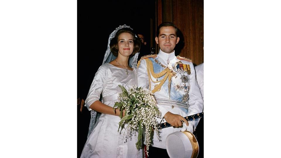 king constantine queen anne marie wedding day