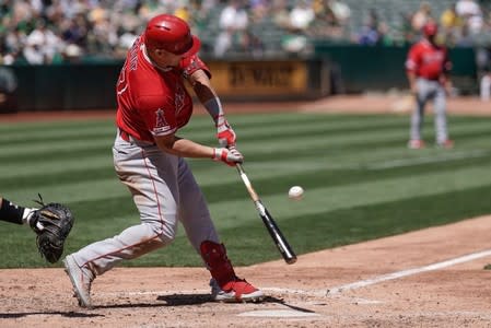 MLB: Los Angeles Angels at Oakland Athletics