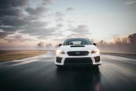 <p>And then Satoru Hasegawa, general manager of the vehicle experiment department at Subaru Tecnica International (STI), said that one of their goals was to beat the Cadillac ATS-V around VIR using-humblebrag alert-<a rel="nofollow noopener" href="https://www.caranddriver.com/features/a15103912/cadillac-ats-v-sedan-at-lightning-lap-2015-feature/" target="_blank" data-ylk="slk:our Lightning Lap time of 2:59.8;elm:context_link;itc:0;sec:content-canvas" class="link ">our Lightning Lap time of 2:59.8</a> as a benchmark.</p>