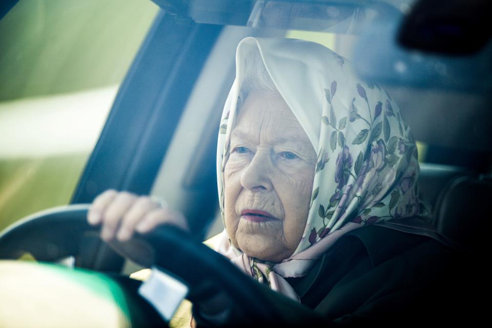 The Queen driving 