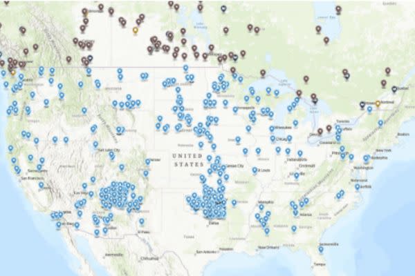 A new interactive map released by the Native American Boarding School Healing Coalition marks the location of over 500 American Indian boarding schools - and 130 Canadian residential schools - across North America.