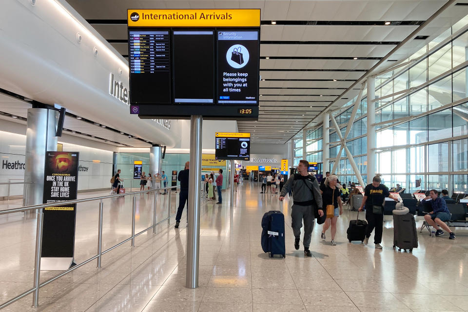 People in Terminal 2 arrivals at London Heathrow, Airport Operators Association (AOA) chief executive Karen Dee said she has not received any details yet about a mandatory 14-day quarantine for all travellers into the UK.