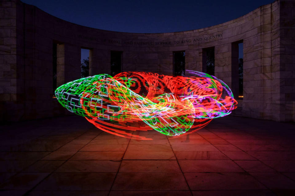 Hula Hoop light show