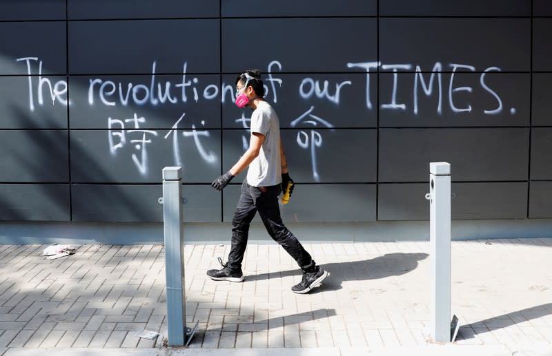 FILE PHOTO: Anti-government protests in Hong Kong