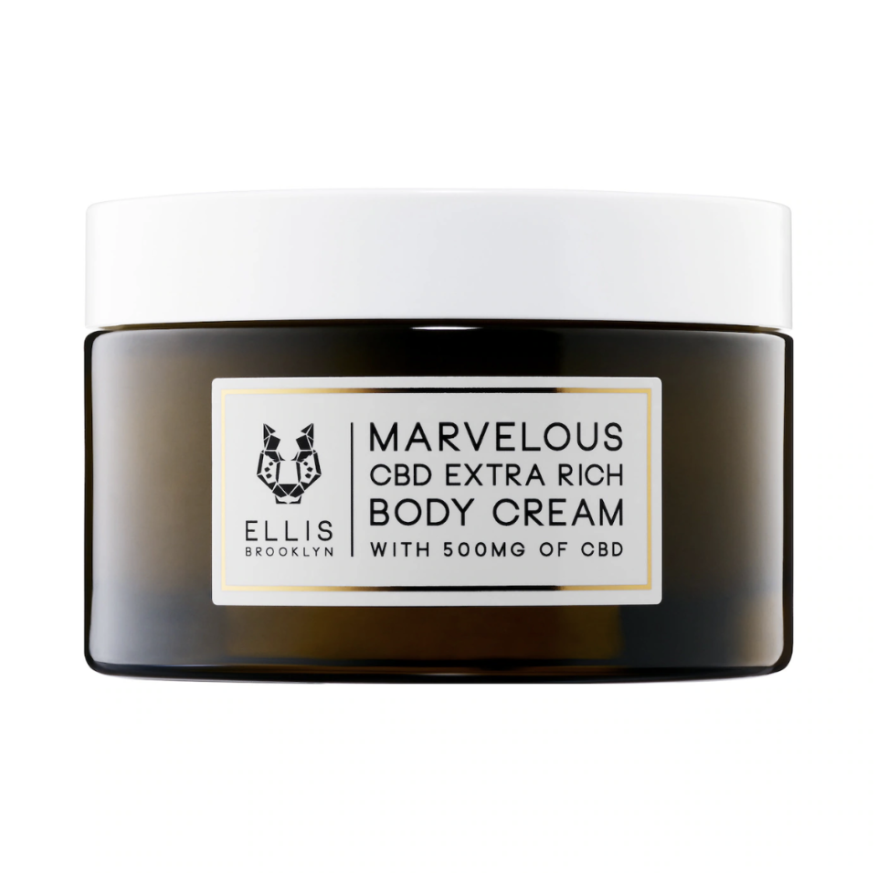 <p><a href="https://go.redirectingat.com?id=74968X1596630&url=https%3A%2F%2Fwww.sephora.com%2Fproduct%2Fellis-brooklyn-marvelous-cbd-extra-rich-body-lotion-cream-P461158&sref=https%3A%2F%2F" rel="nofollow noopener" target="_blank" data-ylk="slk:Shop Now;elm:context_link;itc:0;sec:content-canvas" class="link ">Shop Now</a></p><p>Marvelous CBD Extra Rich Body Lotion Cream </p><p>sephora.com</p><p>$87.00</p><span class="copyright">Sephora</span>