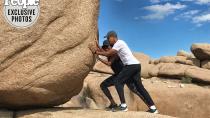 <p>After leaving the White House, the pair went on a vacation to Joshua Tree, and "pushed" around this big boulder. Fitting, considering Barack has called Michelle his rock. He <a href="https://www.youtube.com/watch?v=FTs-IMVSNKY" rel="nofollow noopener" target="_blank" data-ylk="slk:told Oprah Winfrey;elm:context_link;itc:0;sec:content-canvas" class="link ">told Oprah Winfrey</a> in 2011, "Obviously I couldn't have done anything that I've done without Michelle. Not only has she been a great first lady, she is just my rock. I count on her in so many ways every single day."</p>