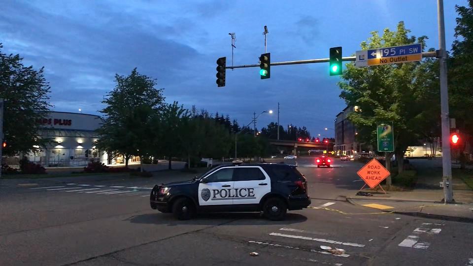 According to Lynnwood Police, a person staying at the hotel got into an argument with a man and woman in the parking lot. A man in his 30s was shot and killed. The woman was shot twice and was taken to a nearby hospital.
