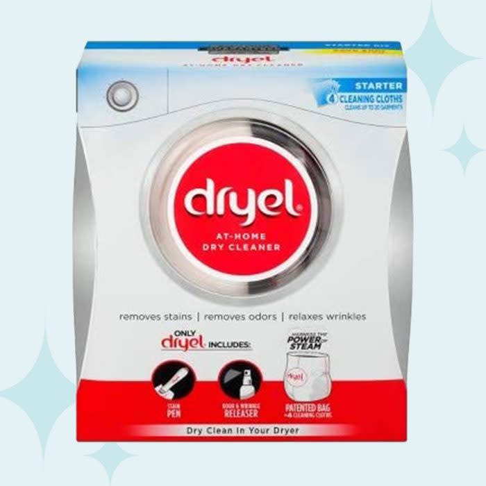 <a href="https://www.amazon.com/Dryel-at-Home-Cleaner-Starter-Loads/dp/B07TV8QT84/?tag=readerwp-20" rel="nofollow noopener" target="_blank" data-ylk="slk:Dryel At-Home Dry Cleaner;elm:context_link;itc:0;sec:content-canvas" class="link rapid-noclick-resp">Dryel At-Home Dry Cleaner</a>