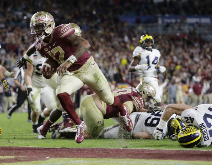 Deondre Francois and Florida State are the ACC favorites. (AP Photo/Alan Diaz)