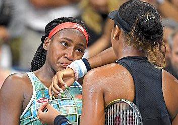 Reduced to tears: Gauff at the US Open (Getty Images)