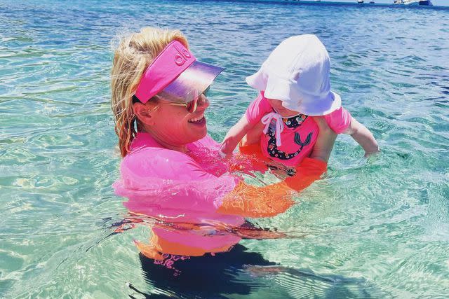 Rebel Wilson/Instagram Rebel Wilson's daughter Royce's first-ever swim in the ocean.