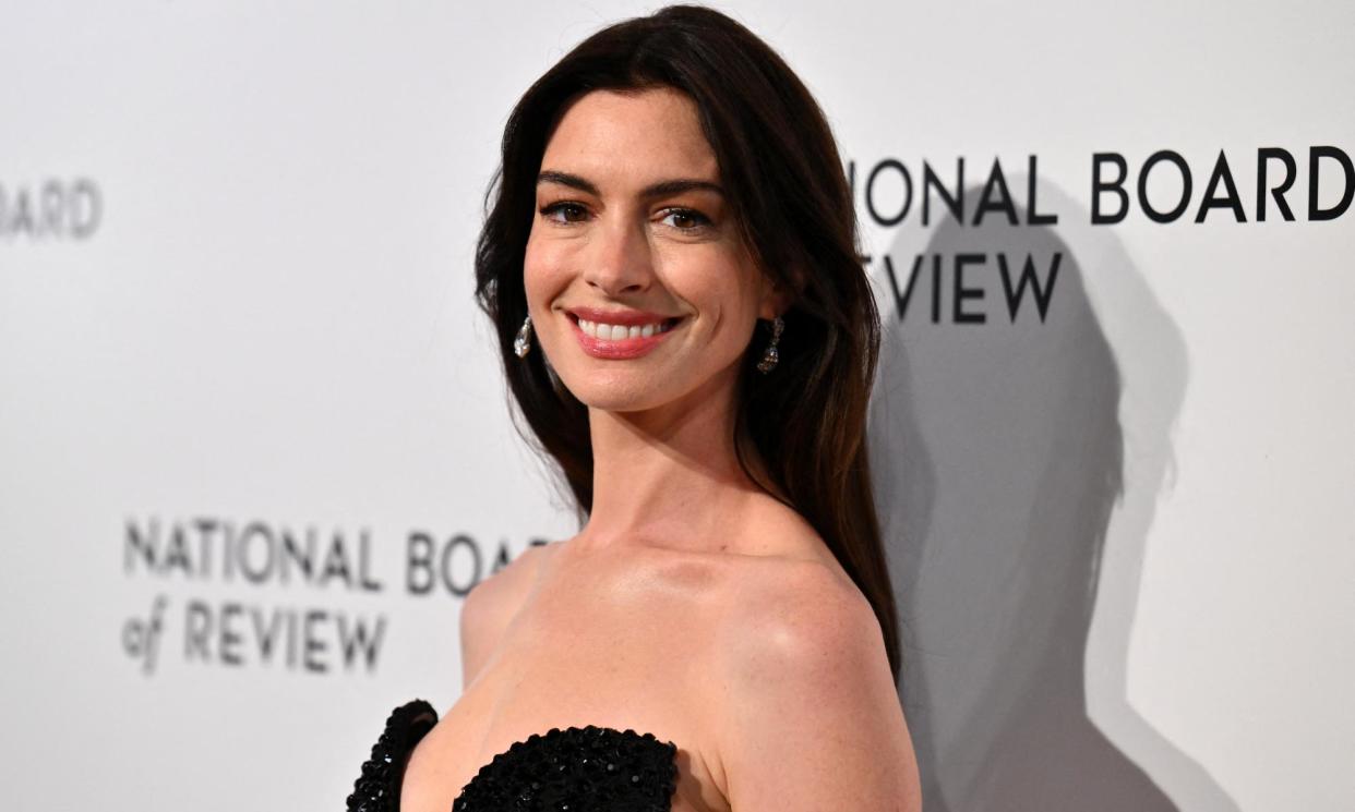 <span>‘I just pretended I was excited and got on with it’ … Anne Hathaway.</span><span>Photograph: Angela Weiss/AFP/Getty Images</span>