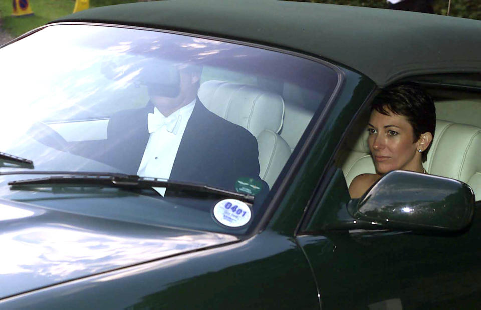 File photo dated 02/09/00 Ghislaine Maxwell, with the Duke of York leaves the wedding of a former girlfriend of the Duke, Aurelia Cecil, at the Parish Church of St Michael in Compton Chamberlayne near Salisbury. British socialite Ghislaine Maxwell is to be charged over her alleged role in the sexual exploitation and abuse of girls by disgraced financier Jeffrey Epstein, the US Attorney's Office for the Southern District of New York said.