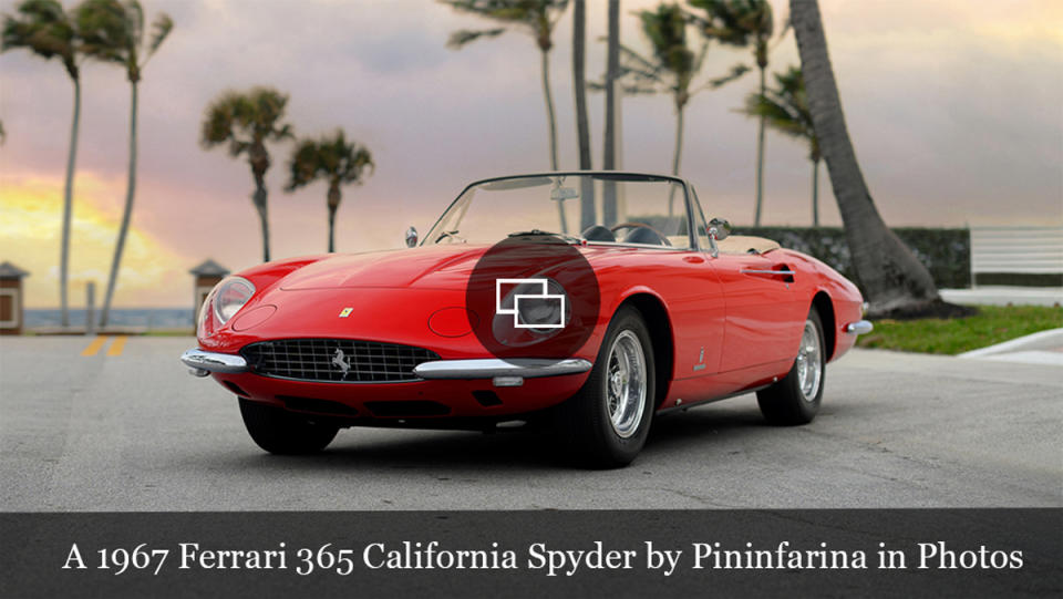 A 1967 Ferrari 365 California Spyder by Pininfarina.