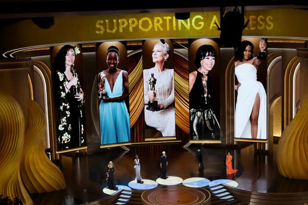 Left to right – Mary Steenburgen, Lupita Nyong'o, Jamie Lee Curtis, Rita Moreno and Regina King.