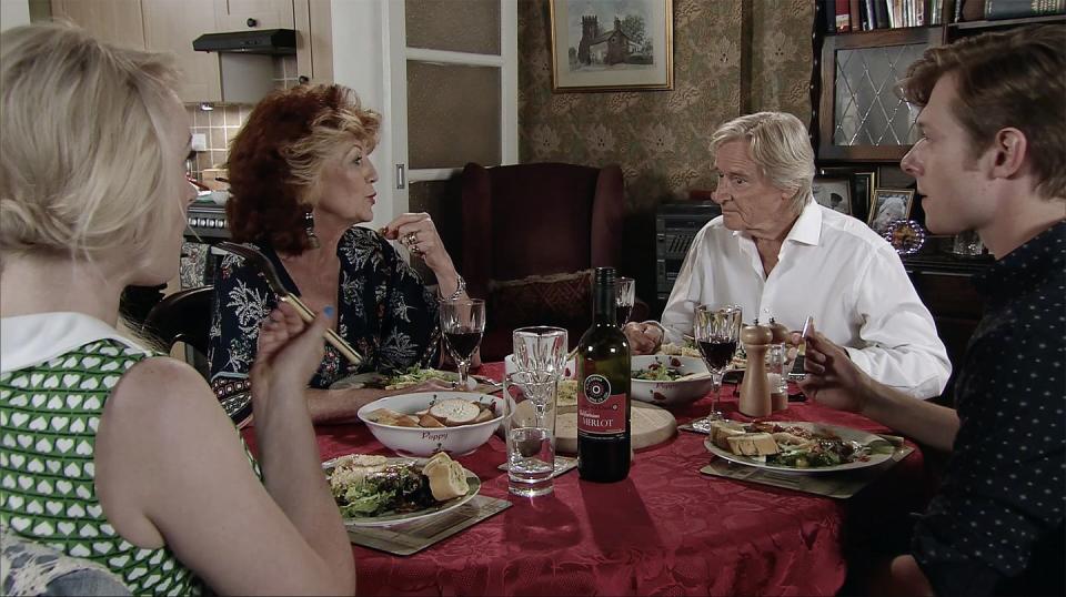 Monday, September 24: Ken invites Claudia over for dinner