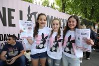 <p>Ariana Grande’s tribute concert for the Manchester terror attack victims took place on Sunday night in Old Trafford. (PA) </p>