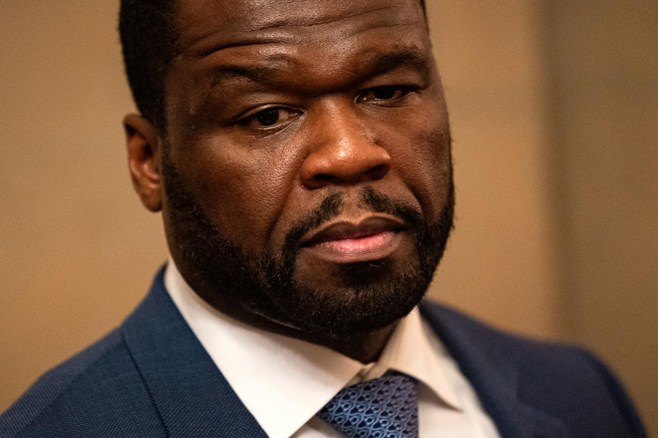 50 Cent Wearing Suit