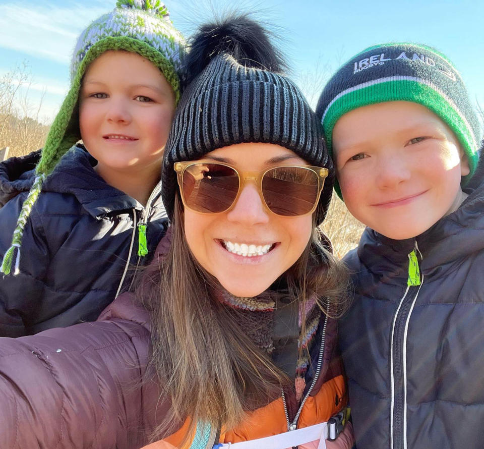 Hiking with my boys, one year before my diagnosis. (Courtesy Julie Devaney Hogan)